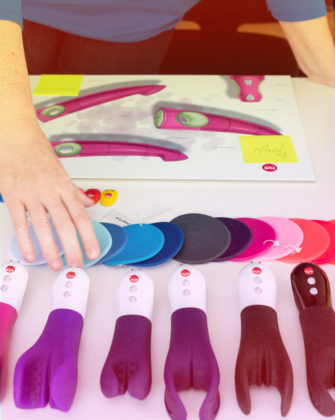 Fun Factory's silicone color samples
